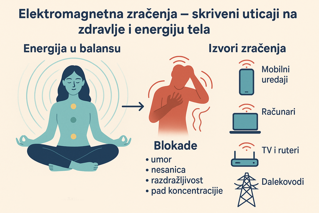 Uticaj elektromagnetnih zračenja na energiju čoveka